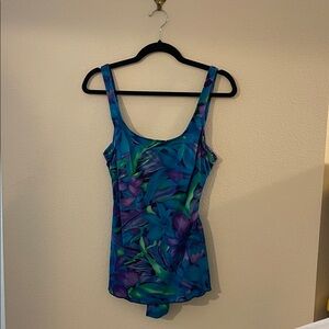 Jantzen Blue and Purple Swimsuit